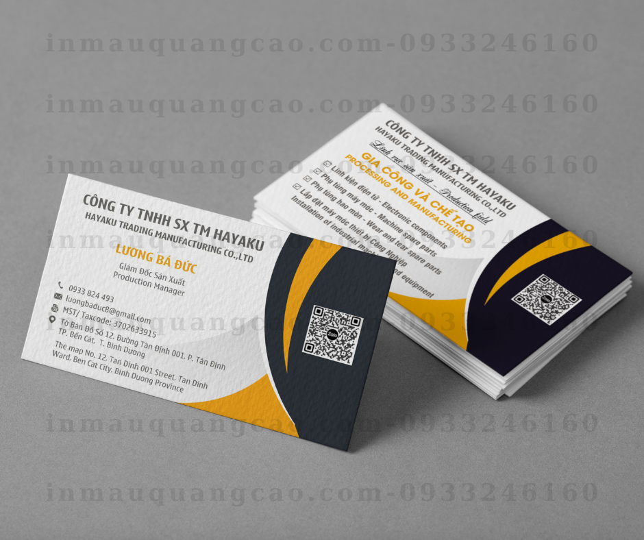 Mẫu card visit song ngữ - in card visit giá rẻ Bình Dương